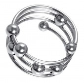 Большое металлическое кольцо под головку пениса - ToyFa - купить с доставкой в Иваново