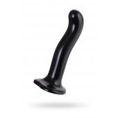 Черный стимулятор для пар P G-Spot Dildo Size M - 18 см. - Strap-on-me - в Иваново купить с доставкой