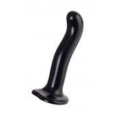 Черный стимулятор для пар P G-Spot Dildo Size M - 18 см. - Strap-on-me - в Иваново купить с доставкой