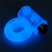 Голубое, светящееся в темноте эрекционное виброкольцо Lumino Play Vibrating Penis Ring - Lovetoy - в Иваново купить с доставкой