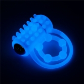 Голубое, светящееся в темноте виброкольцо Lumino Play Vibrating Penis Ring - Lovetoy - в Иваново купить с доставкой