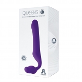 Фиолетовый безремневой страпон Queens L - Adrien Lastic - купить с доставкой в Иваново