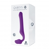 Лиловый безремневой страпон Queens M - Adrien Lastic - купить с доставкой в Иваново