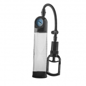 Прозрачная вакуумная помпа с манометром Deluxe Penis Pump - Dream Toys - в Иваново купить с доставкой