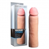 Телесная фаллическая насадка на пенис Magnum Xtender - 23 см. - Blush Novelties - в Иваново купить с доставкой