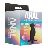Черный анальный вибромассажёр Silicone Vibrating Prostate Massager 02 - 10,8 см. - Blush Novelties - в Иваново купить с доставкой