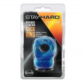 Голубое эрекционное виброкольцо Reusable 5 Function Cock Ring - Blush Novelties - в Иваново купить с доставкой