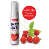 Гель-смазка Tutti-frutti с земляничным вкусом - 30 гр. - Биоритм - купить с доставкой в Иваново