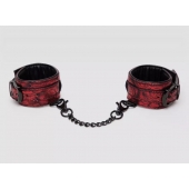 Красно-черные наручники Reversible Faux Leather Wrist Cuffs - Fifty Shades of Grey - купить с доставкой в Иваново