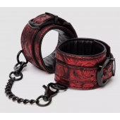 Красно-черные наручники Reversible Faux Leather Wrist Cuffs - Fifty Shades of Grey - купить с доставкой в Иваново