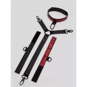 Ошейник с наручниками Reversible Faux Leather Collar and Wrist - Fifty Shades of Grey - купить с доставкой в Иваново