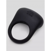 Черное эрекционное виброкольцо Sensation Rechargeable Vibrating Love Ring - Fifty Shades of Grey - в Иваново купить с доставкой