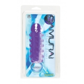 Закрытая фиолетовая насадка с пупырышками SAMURAI PENIS SLEEVE PURPLE - 14,5 см. - NMC - в Иваново купить с доставкой