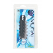 Дымчатая стимулирующая насадка с закрытой головкой SAMURAI PENIS SLEEVE BLACK - 14,5 см. - NMC - в Иваново купить с доставкой