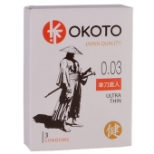 Ультратонкие презервативы OKOTO Ultra Thin - 3 шт. - Sitabella - купить с доставкой в Иваново