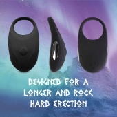Черное эрекционное виброкольцо Thor Cockring - FeelzToys - в Иваново купить с доставкой