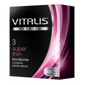 Ультратонкие презервативы VITALIS PREMIUM super thin - 3 шт. - Vitalis - купить с доставкой в Иваново