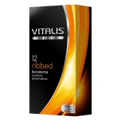 Ребристые презервативы VITALIS PREMIUM ribbed - 12 шт. - Vitalis - купить с доставкой в Иваново