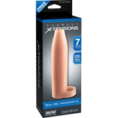 Телесная насадка Real Feel Enhancer XL - 17 см. - Pipedream - в Иваново купить с доставкой