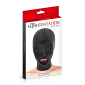 Сплошная маска на голову с прорезью для рта - Fetish Tentation - купить с доставкой в Иваново