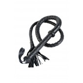 Длинный кожаный кнут с хлопушками на конце - ToyFa - купить с доставкой в Иваново