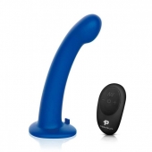 Синяя насадка Remote Control P-Spot G-Spot с черными трусиками - 20 см. - Pegasus - купить с доставкой в Иваново