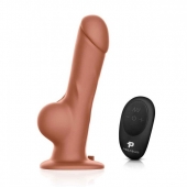 Реалистичный страпон с радиоуправлением Remote Control Realistic - 21 см. - Pegasus - купить с доставкой в Иваново