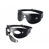 Черная кожаная маска  Новичок - Sitabella - купить с доставкой в Иваново