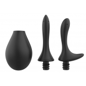 Черный анальный душ Nexus Anal Douche Set с 2 сменными насадками - Nexus Range - купить с доставкой в Иваново