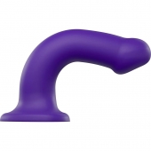Фиолетовый фаллоимитатор-насадка Strap-On-Me Dildo Dual Density size L - 19 см. - Strap-on-me - купить с доставкой в Иваново