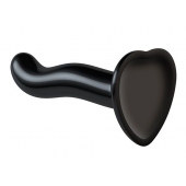 Черный фаллоимитатор-насадка Strap-On-Me P G spot Dildo size S - 16,4 см. - Strap-on-me - купить с доставкой в Иваново