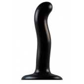 Черный фаллоимитатор-насадка Strap-On-Me P G spot Dildo size S - 16,4 см. - Strap-on-me - купить с доставкой в Иваново