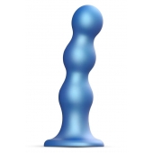 Голубая насадка Strap-On-Me Dildo Plug Balls size S - Strap-on-me - купить с доставкой в Иваново