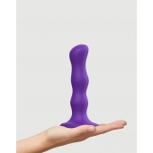 Фиолетовая насадка Strap-On-Me Dildo Geisha Balls size M - Strap-on-me - купить с доставкой в Иваново
