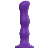 Фиолетовая насадка Strap-On-Me Dildo Geisha Balls size M - Strap-on-me - купить с доставкой в Иваново