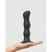 Черная насадка Strap-On-Me Dildo Geisha Balls size XL - Strap-on-me - купить с доставкой в Иваново