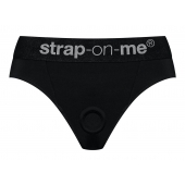 Черные трусики для насадок Heroine Lingerie Harness - size S - Strap-on-me - купить с доставкой в Иваново