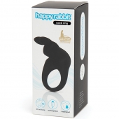 Черное эрекционное виброкольцо Happy Rabbit Rechargeable Rabbit Cock Ring - Happy Rabbit - в Иваново купить с доставкой