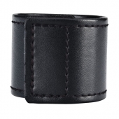 Хомут-утяжка для мошонки из искусственной кожи на липучке VELCRO BALL STRETCHER- 4 см. - BlueLine - в Иваново купить с доставкой