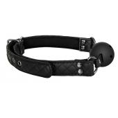 Черный кляп-шарик BALL GAG DIAMOND - Dream Toys - купить с доставкой в Иваново
