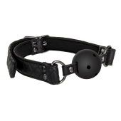Черный кляп-шарик BALL GAG DIAMOND - Dream Toys - купить с доставкой в Иваново