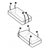 Фиксаторы для кровати WRAPAROUND MATTRESS RESTRAIN - Pipedream - купить с доставкой в Иваново