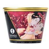 Массажная  свеча Sparkling Strawberry Wine с ароматом клубничного вина - 170 мл. - Shunga - купить с доставкой в Иваново