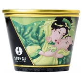 Массажная свеча Exotic Green Tea с ароматом зелёного чая - 170 мл. - Shunga - купить с доставкой в Иваново