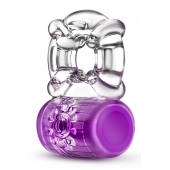 Фиолетовое эрекционное виброкольцо Pleaser Rechargeable C-Ring - Blush Novelties - в Иваново купить с доставкой