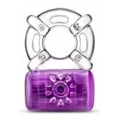 Фиолетовое эрекционное виброкольцо One Night Stand Vibrating C-Ring - Blush Novelties - в Иваново купить с доставкой