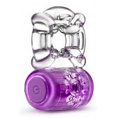 Фиолетовое эрекционное виброкольцо One Night Stand Vibrating C-Ring - Blush Novelties - в Иваново купить с доставкой