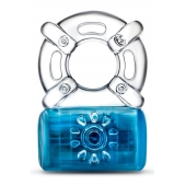 Синее эрекционное виброкольцо One Night Stand Vibrating C-Ring - Blush Novelties - в Иваново купить с доставкой