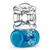 Синее эрекционное виброкольцо One Night Stand Vibrating C-Ring - Blush Novelties - в Иваново купить с доставкой