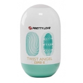Бирюзовый мастурбатор-яйцо Twist Angel - Baile - в Иваново купить с доставкой